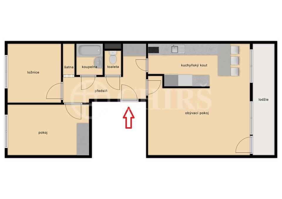 Prodej bytu 3+kk s lodžií, OV, 83m2, ul. Janského 2439/11, Praha 13 - Stodůlky