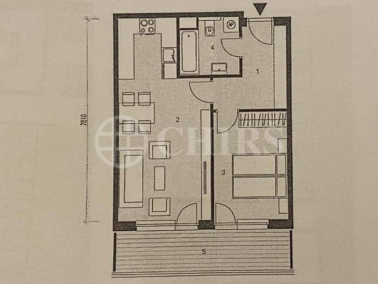 Prodej bytu 2+kk s balkonem, OV, 51m2, ul. U Průhonu 1624/1a, Praha 7 - Holešovice