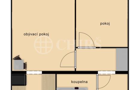 Pronájem bytu 2+kk se sklepem, OV, 46m2, ul. Ciolkovského 856/4, Praha 6 - Ruzyně
