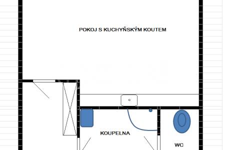 Pronájem jednotky 1+kk, OV, 32m2, ul. Tlumačovská 2766/26a, Praha 5 – Stodůlky