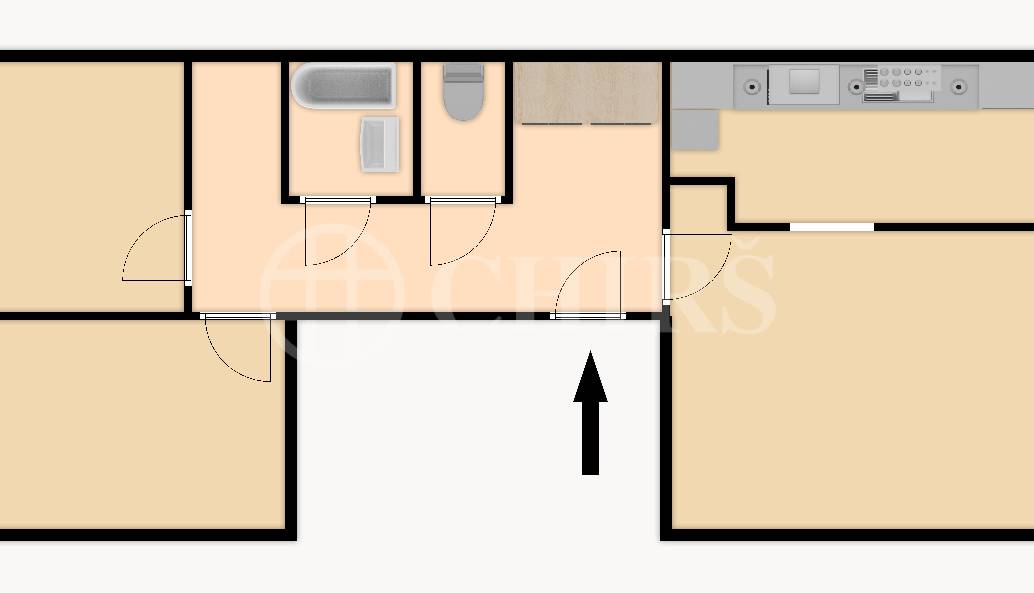 Prodej bytu 3+1 s lodžií, DV, 81m2, ul. Kurzova 2376/19, Praha 5 - Stodůlky