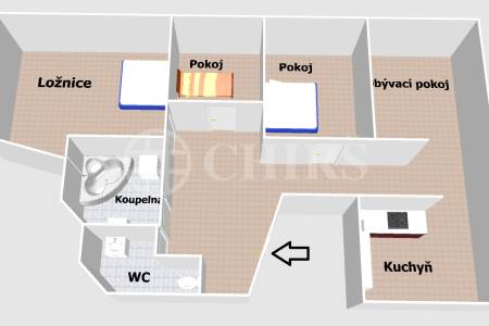 Pronájem bytu 4+1, OV, 170 m2, ul. Eliášova 331/7, Praha 6 - Dejvice