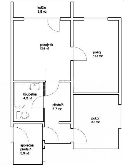 Prodej bytu 3+kk/L, OV, 52,6 m2, ul. Pod Lipami 339/52, Praha 3 - Žižkov