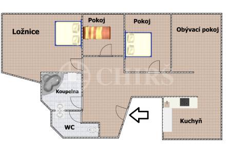 Pronájem bytu 4+1, OV, 170 m2, ul. Eliášova 331/7, Praha 6 - Dejvice