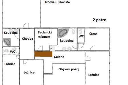 Prodej rodinného domu 6+1, 360 m2 s terasou,  zahradou, bazénem a garážovým stáním, Trnová 179, Trnová u Jíloviště 