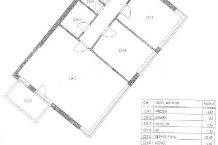 Prodej bytu 3+kk s balkonem, OV, 93m2, ul. Kudrnova 234/4, Praha 5 - Motol