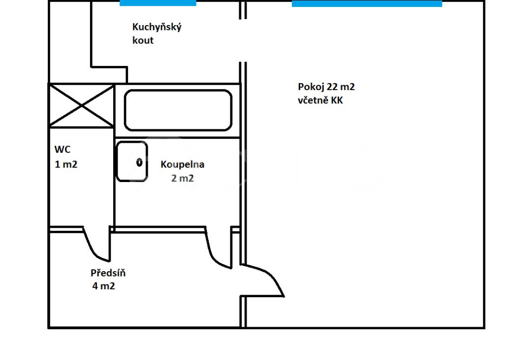 Prodej bytu 1+kk, DV, 30m2, ul. Brechtova 826/20, Praha 4 - Háje