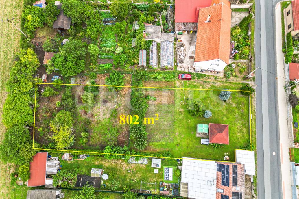 Prodej stavebního pozemku, 802 m2, obec Konárovice, okres Kolín