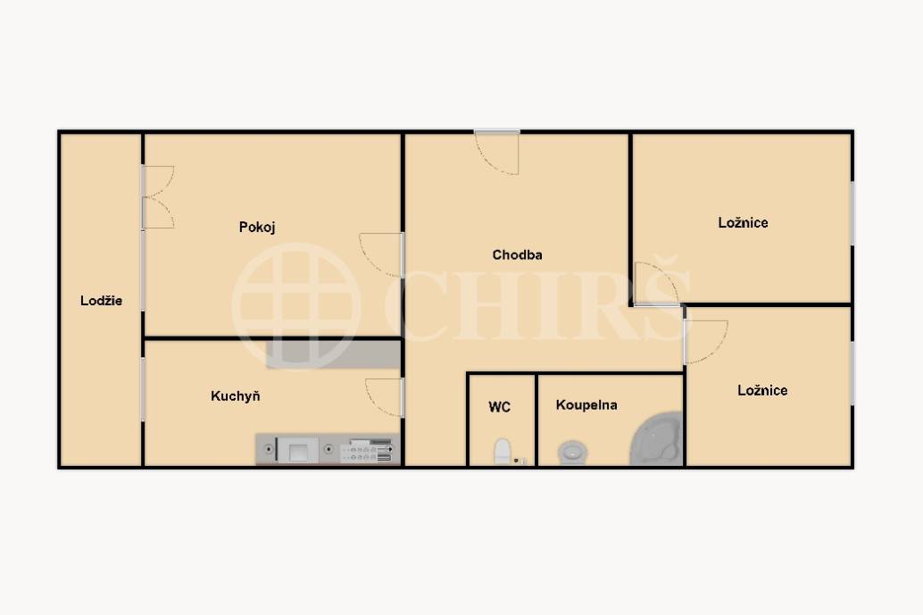 Prodej bytu 3+1 s lodžií, OV, 73m2, ul. Janského 2232/55, Praha 5 - Stodůlky
