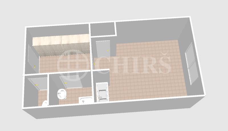 Prodej bytu 1+kk, OV, 30 m2, ul. Platónova 3278/8, Praha 4 - Modřany