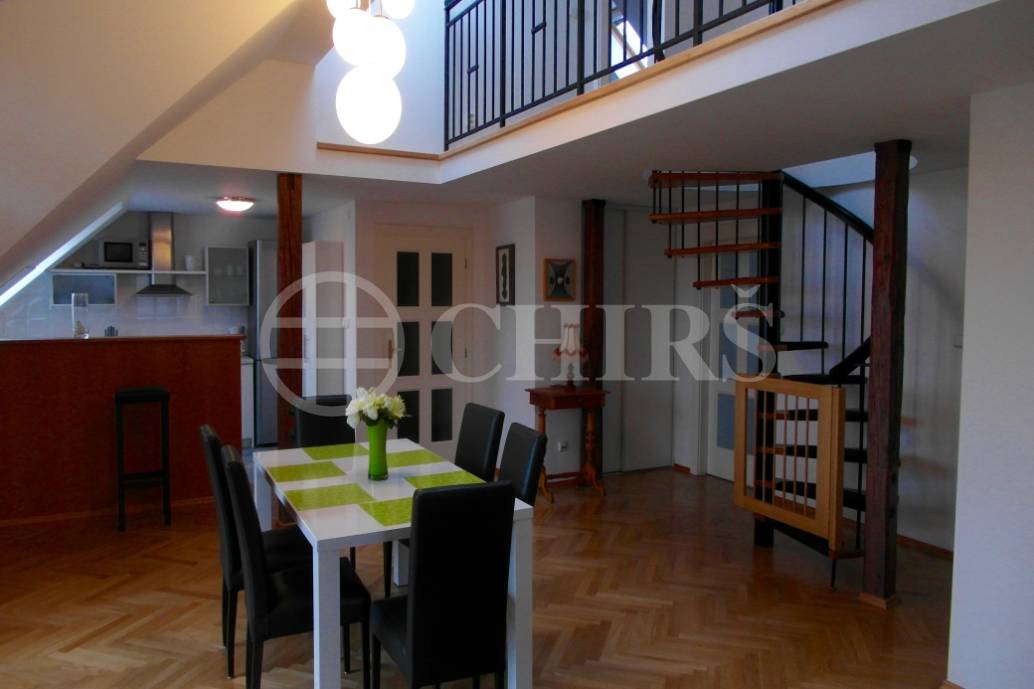 Pronájem luxusního bytu 4+kk, 147 m2, U třetí baterie, Praha 6.  