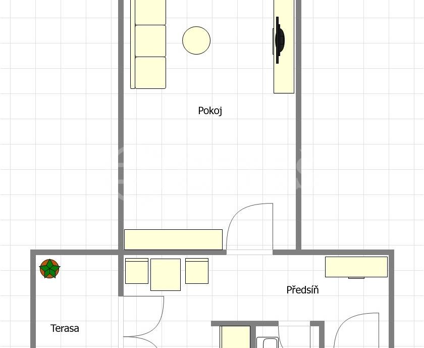 Prodej bytu 1+1 s terasou, OV, 42m2, ul. Bělohorská 1688/122, P-6 Břevnov