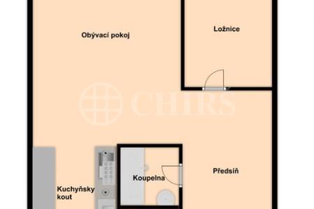 Pronájem bytu 2+kk, 43m2, ul. Píškova 1959/38, Praha 5 Stodůlky.