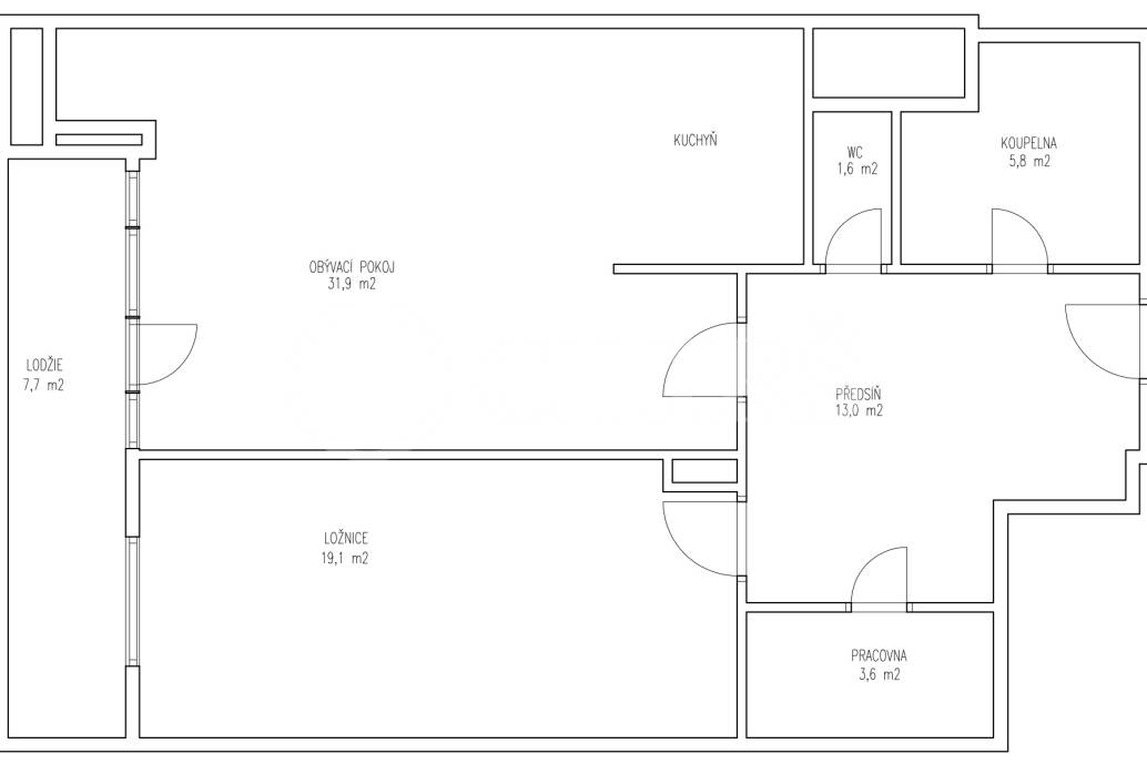 Prodej bytu 2+kk s balkonem, OV, 75m2, ul. Petržílkova 2583/15, Praha 5 - Stodůlky