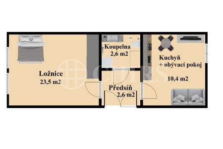 Prodej komerčního objektu 1+1, OV, 39m2, ul. Lublaňská 3/63, Praha 2 - Vinohrady