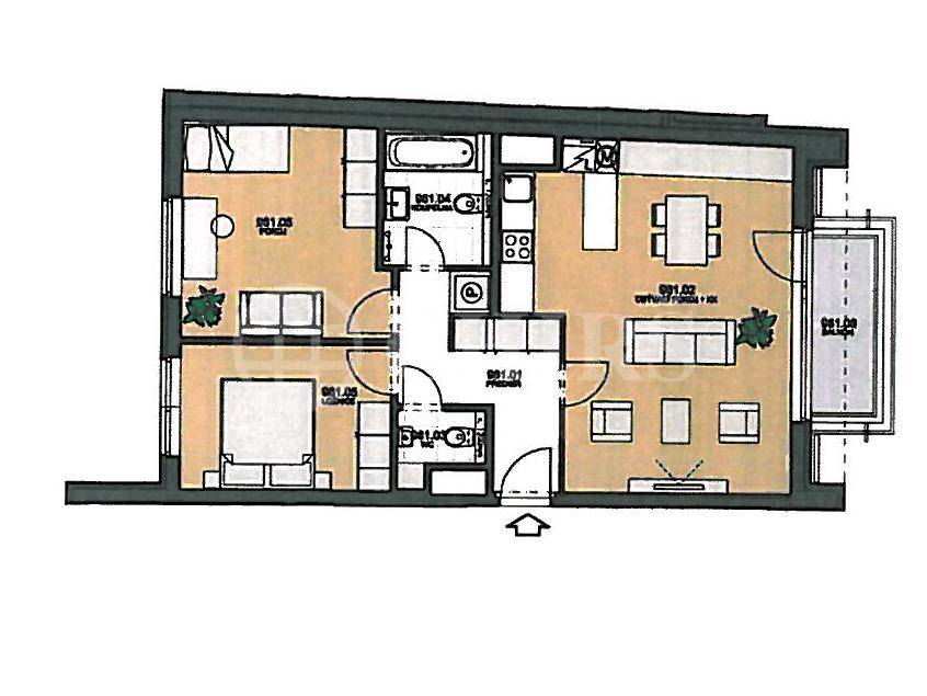 Prodej bytu 3+kk/B, OV, 71m2, ul. Silurská 1225/2, Praha 5 - Barrandov