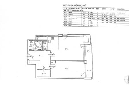 Pronájem bytu 2+kk s balkonem, OV, 90m2, ul. Petržílkova 2583/15, Praha 13 - Hůrka