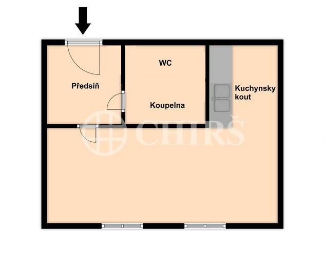 Pronájem bytu 1+kk, OV, 34 m2, ul. Nechvílova 1830/18, Praha 11 - Chodov