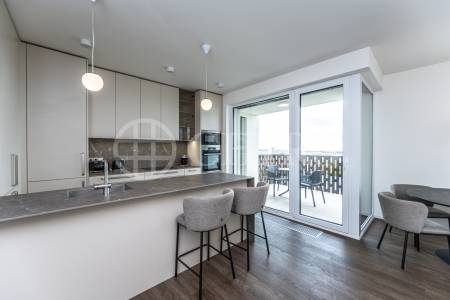 Pronájem bytu 3+kk s balkonem, sklepem a garážovým stáním, OV, 101m2, ul. Mukařovského 3121/4, Praha 5 - Stodůlky