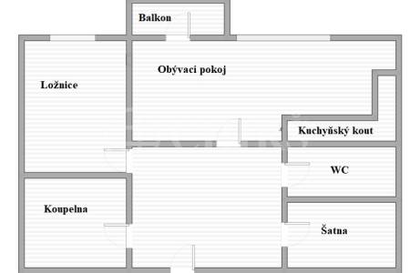 Prodej bytu 2+kk s balkonem, OV, 68m2, ul. Švédská 1010/15, Praha 5 - Smíchov