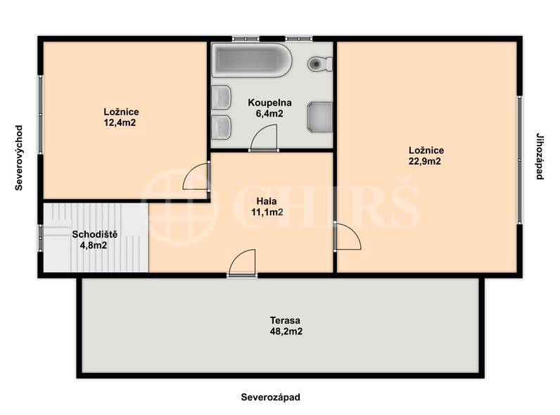 Prodej bytu 4+kk, OV, 160m2, ul. Trnkovo náměstí 1112/1, Praha 5 - Hlubočepy