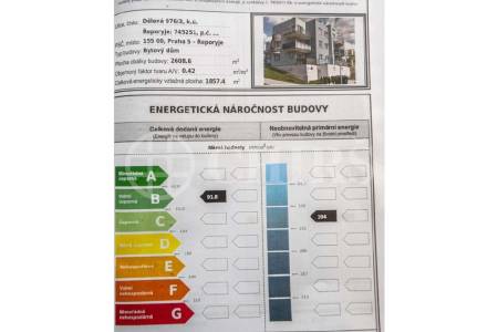 Pronájem bytu 3+kk, OV, 79 m2, ul. Dělená 976/3, Praha 5 - Řeporyje