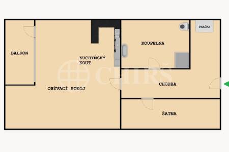 Prodej bytu 1+kk s balkonem, OV, 44m2, ul. Petržílkova 2583/15, Praha 5 - Stodůlky