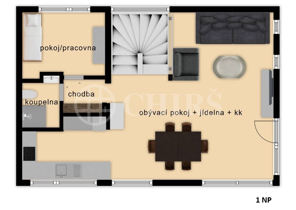 Prodej rodinného domu 5+kk s terasou, dvěma garážemi a zahradou, ul. K Rozvodně 1094/26, Praha 5 - Slivenec