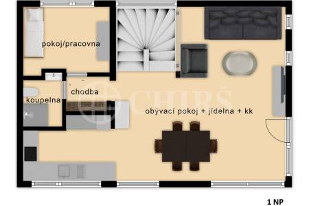 Prodej rodinného domu 5+kk s terasou, dvěma garážemi a zahradou, ul. K Rozvodně 1094/26, Praha 5 - Slivenec