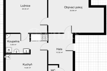 Pronájem bytu 2+1, 80 m2, Verdunská 6, Praha 6 - Bubeneč