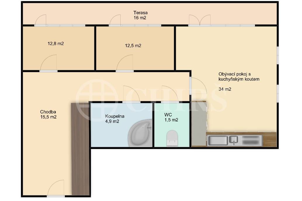 Prodej bytu 3+kk s lodžií a 2x garážovým stáním, OV, 81m2, ul. Radouňova 2682/26, Praha 5 - Stodůlky