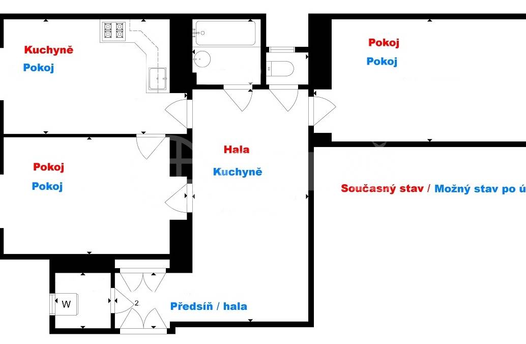 Prodej bytu 2+1, 78 m2, OV, Písecká 3, Praha 3 - Vinohrady