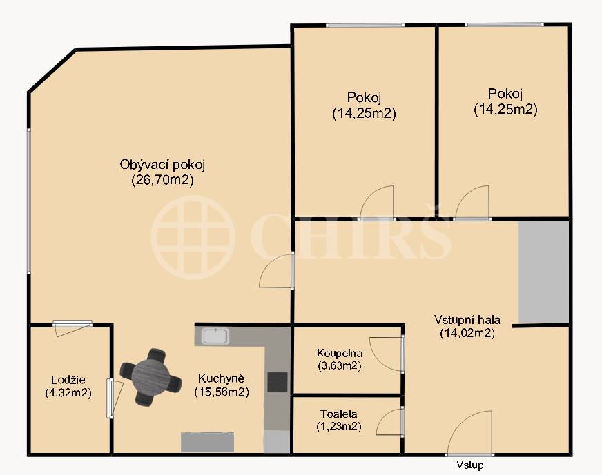 Prodej bytu 3+kk, OV, 89 m2, ul. Volutová 2521/18, Praha 5 - Stodůlky