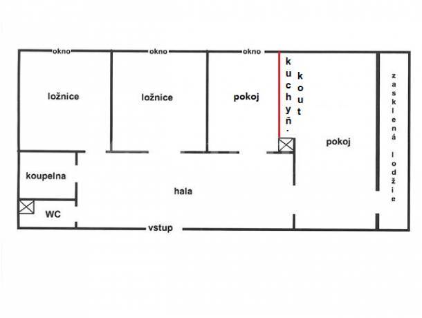 Prodej bytu 3+1/L, OV, 83m2, ul. Janského 2191/71, Praha 13 - Stodůlky