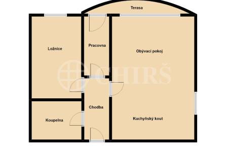 Pronájem bytu 3+kk s terasou a 2x garážovým stáním, OV, 72m2, ul. Voskovcova 1130/28, Praha 5 - Hlubočepy