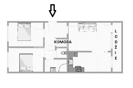 Prodej bytu 3+1/L, OV, 74m2, ul. Mezi Školami 2471/10, Praha 5 - Stodůlky