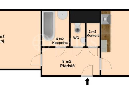 Prodej bytu 1+1 se sklepem, OV, 53 m², ul. Zavadilova 96/14, Praha 6 – Dejvice.