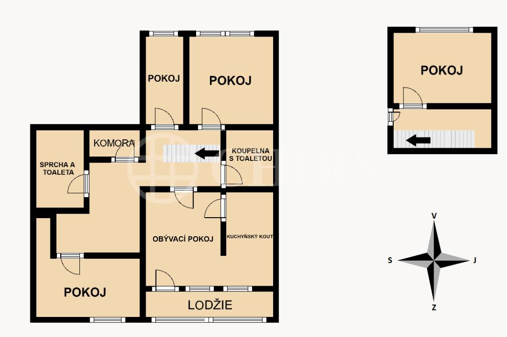 Prodej bytu 5+1 s lodžií, OV, 121m2, ul. Dominova 2464/13, Praha 5 - Stodůlky