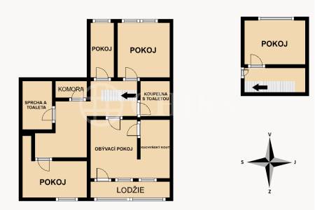 Prodej bytu 5+1 s lodžií, OV, 121m2, ul. Dominova 2464/13, Praha 5 - Stodůlky