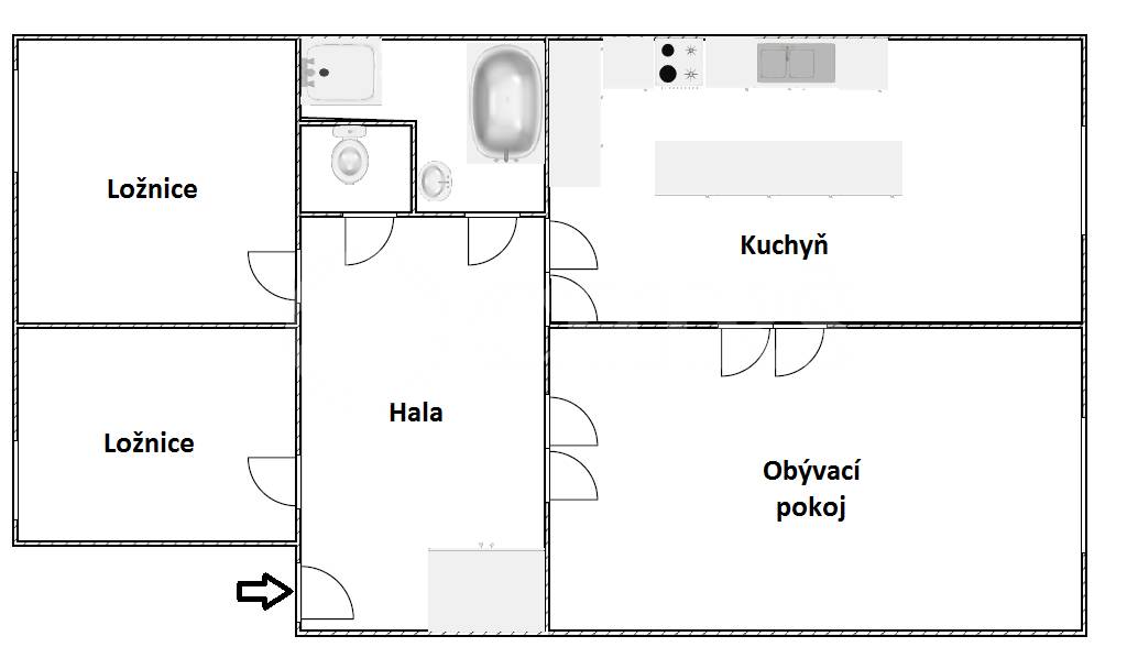 Pronájem bytu 3+1, OV, 96 m2, ul. Svatovítská 504/2, Praha 6 - Dejvice