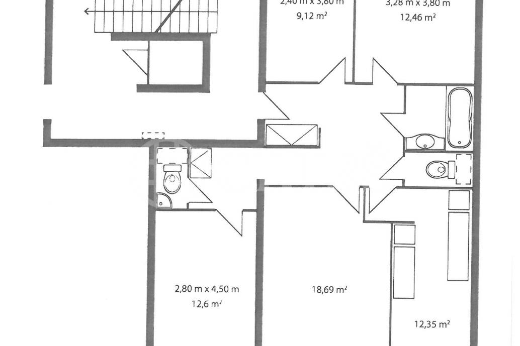 Pronájem bytu 4+1 s lodžií, DV, 86m2, ul. Fantova 1782/32, Praha 13 - Luka