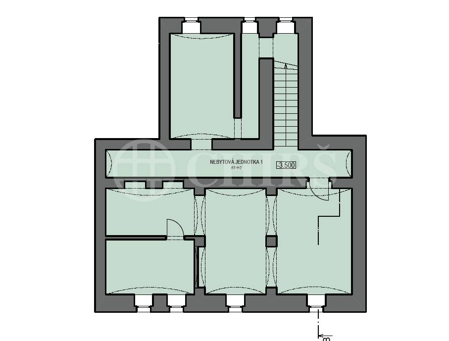 Prodej kancelářských prostor, OV, 237m2  ul. Hostivařská, P-10 Hostivař