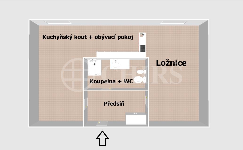Pronájem bytu 2+1, DV, 52 m2, ul. Kladenská 52/89, Praha 6 - Vokovice
