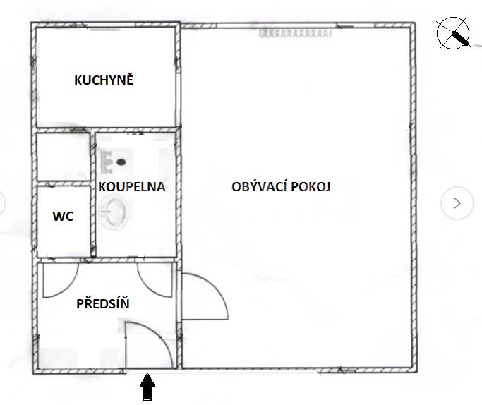 Prodej bytu 1+kk, OV, 29m2, ul. Schulhoffova 789/11, Praha 11 - Háje