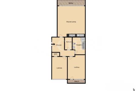 Pronájem bytu 3+kk s balkonem, lodžií a dvěma garážovými stáními, OV, 86 m², ul. Vacínovská 831/6, Praha 5 – Jinonice