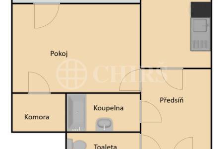 Prodej bytu 1+1 s balkonem a sklepem, DV, 65m², ul. Sartoriova 27/11, Praha 6 - Břevnov