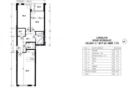 Prodej bytu 3+kk s lodžií, OV, 90m2, ul. Raichlova 2609/15, Praha 5 - Stodůlky