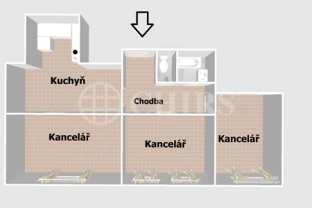 Pronájem komerčního objektu 3+1, OV, 86 m2, ul. Na Viničních horách 1834/24, Praha 6 - Hanspaulka