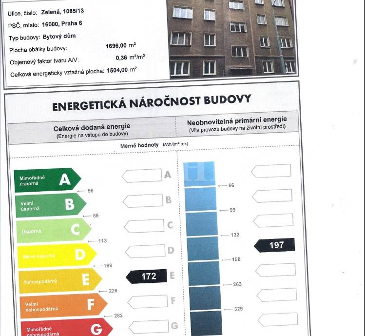 Prodej bytu 3+1, OV, 85m2, ul. Zelená 1085/13, Praha 6 - Dejvice