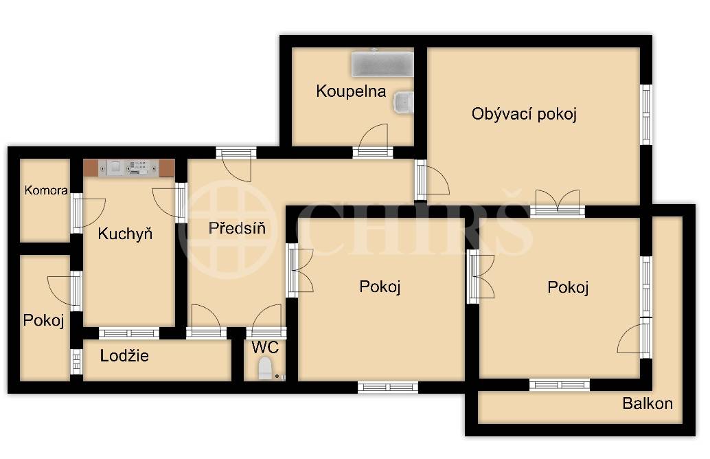 Prodej komerčního objektu, OV, 107m2, ul. Svatovítská 682/7, Praha 6 - Dejvice